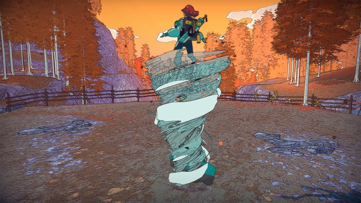 يستدعي اللاعب إعصارًا في Dungeons of Hinterberg.