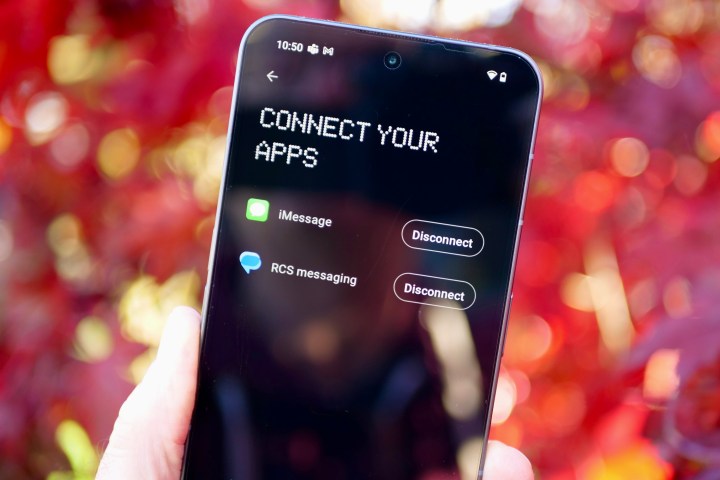 الاتصال بكل من RCS وiMessage في تطبيق Nothing Chats.