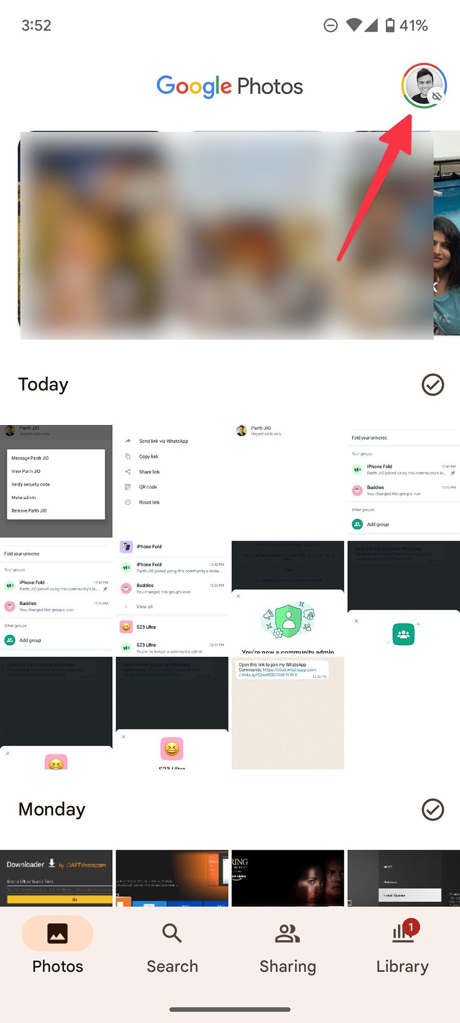 افتح حساب صور جوجل