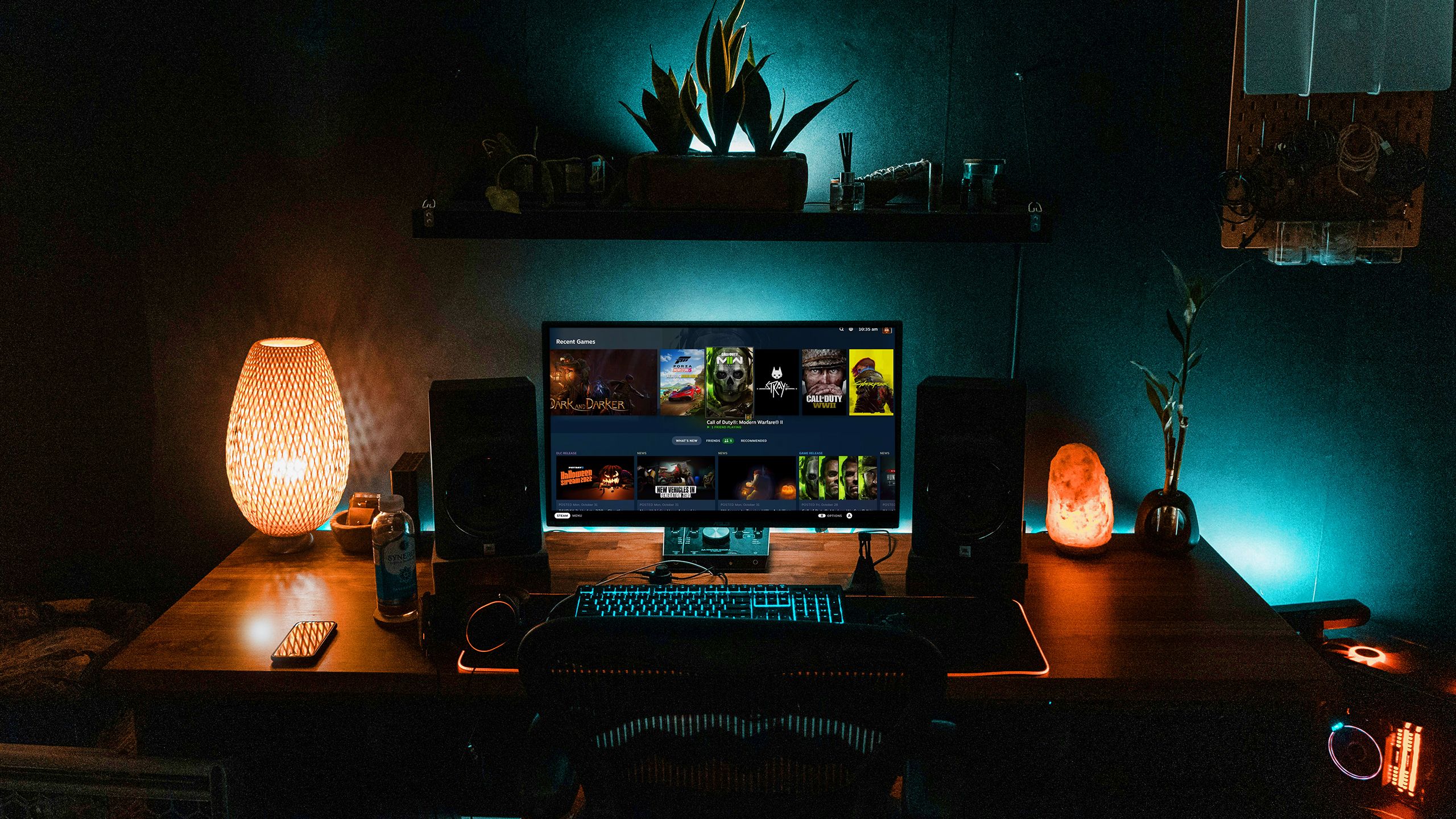 واجهة مستخدم Steam Deck على جهاز الكمبيوتر